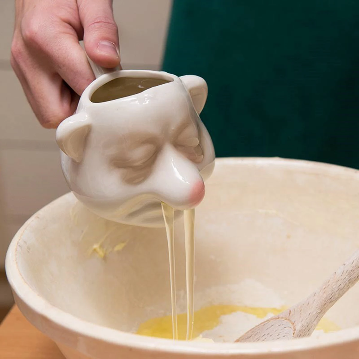 Dwarf Shape Creative Egg White Separator Ceramic Yolk Household Kitchen Gadget Tools | Дом и сад