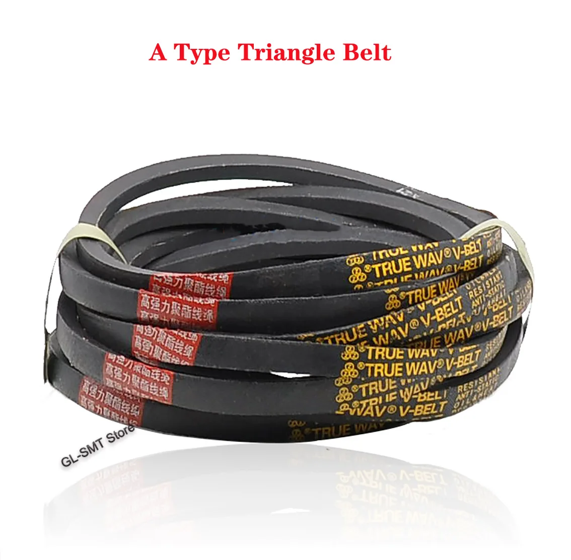 

1Pcs A Type Triangle Belt Black Rubber V-Belt A1050/1100/1150/1200-1550mm Mechanical Industrial Transmission Belt