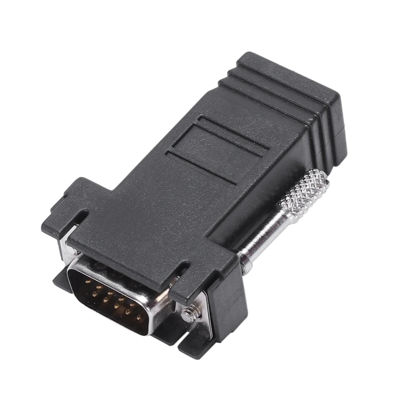 50 шт. Rj45 8P8C сетевой Lan Cat5E Cat6 модульный разъем Jack Clear и 1 шт. Vga удлинитель Мужской К Cat5 Cat6 Rj45 сетевой кабель адаптер