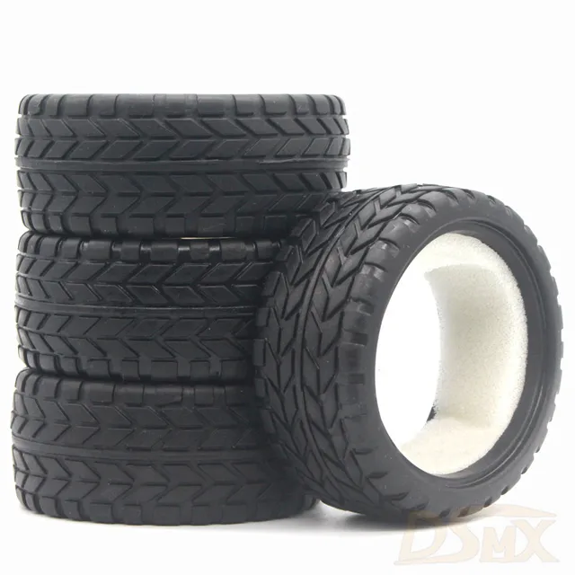 1:10 Scale RC model Car parts On Road 26mm High Grip Rubber Tires Fit HSP HPI HIMOTO REDCAT Racing for HSP 94123/94122/94103