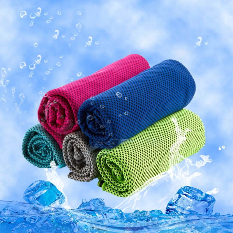 Sports Towel Microfiber Towel Summer Cold Feeling Sport Towels Outdoor Microfiber Towel Quick-Drying Cooling Swimming Gym Sea Beach Towel Household Items