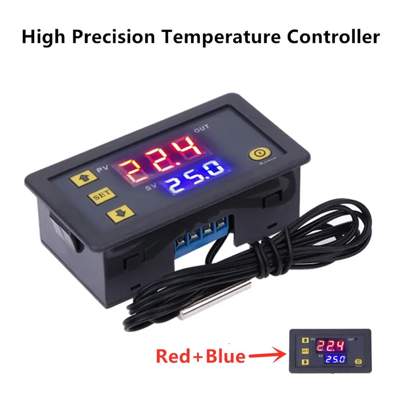1 шт. DC 12V/24V/110V 220V AC светодиодный цифровой регулятор температуры Термостат