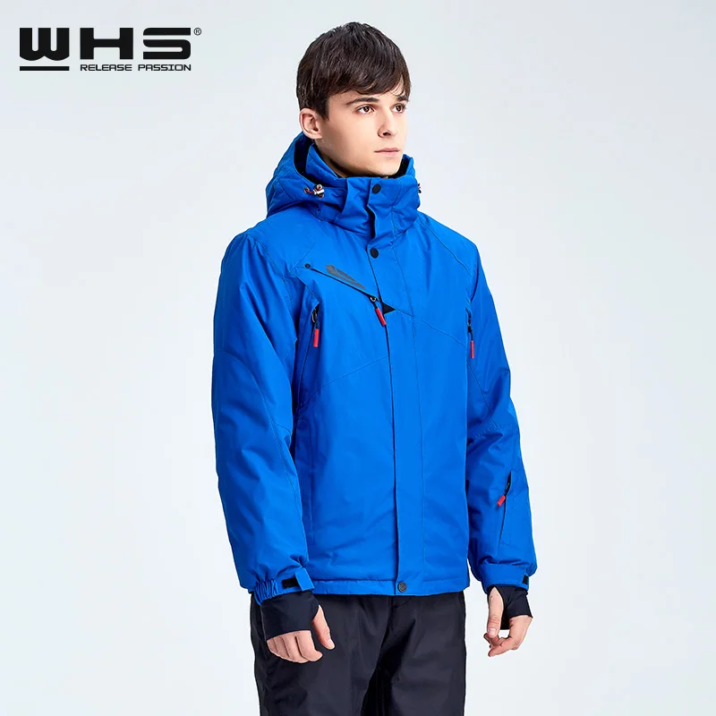 WHS Новая Мужская норнолыжная Куртка бренды Открытый Теплая Куртка Сноуборд пальто мужской водонепроницаемые куртки снег Человек спортивный зимняя одежда
