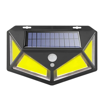 

Wall Decor 3 Mode Motion Sensor Light Solar Panel Wall Lamp Decorative Light Four Sides LED Waterproof Lamp Solar Light
