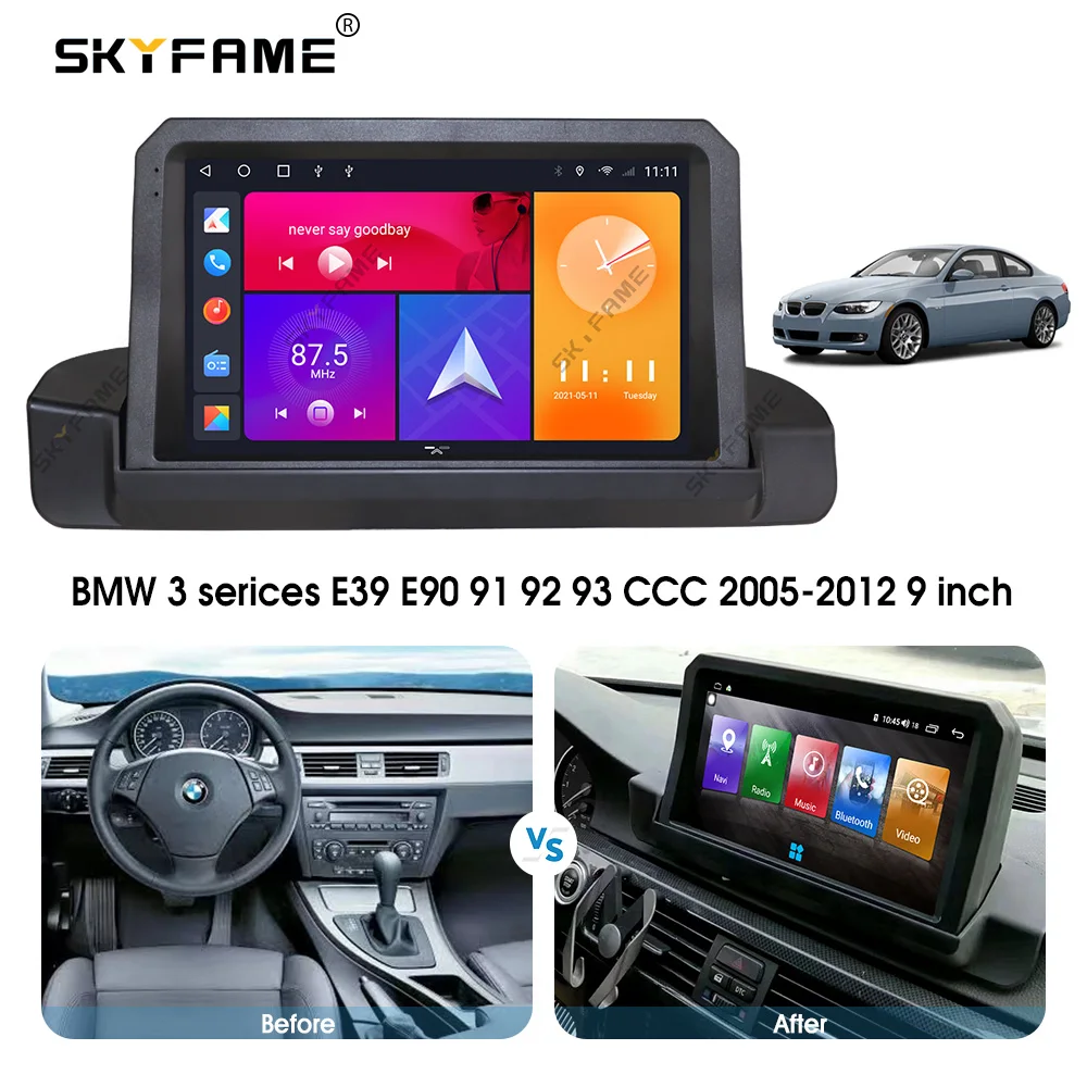 SKYFAME Android Автомобильная Навигация Радио мультимедийный плеер для BMW 3 serices E39 E90 91 92