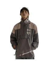  Spring And Autumn New Men Clothing Outdoor Softshell Jacket  Multi Pocket Printing Windbreaker Casual Loose Outerwear 