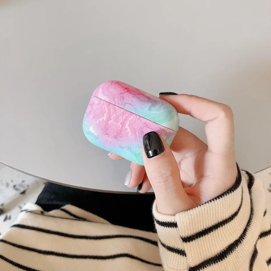CC Мраморный чехол для AirPods Pro, чехол, Bluetooth, беспроводные наушники, чехол, чехол для Apple Air pod Pro, чехол, крышка для наушников, зарядная коробка - Цвет: CC