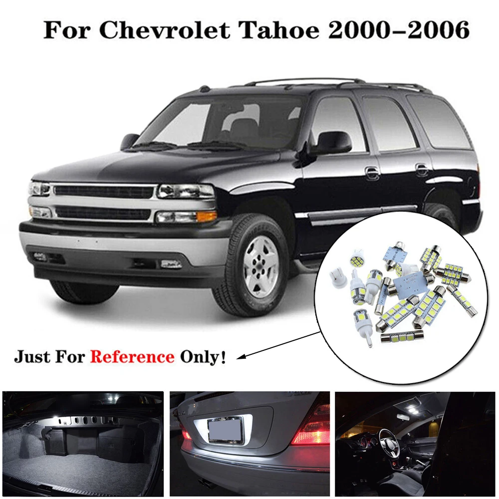 

DV 12V auto accessories 6000K 20PCS Bright LED Automobile Interior Lights Decor for Chevrolet Tahoe 2000-2006