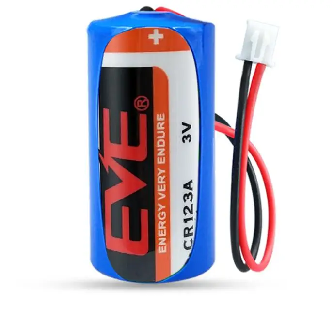 1PCS CR123A water meter battery CR17335 flashlight laser pen camera 3V lithium with plug | Электроника