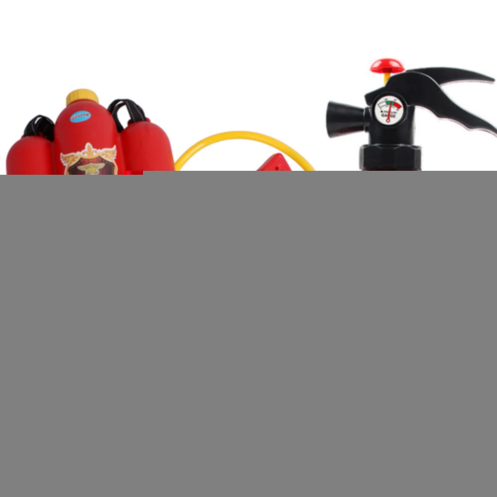 Durable Outdoor Sprayer Water Gun Props Fireman Toy Beach Summer Red Children Squirter Plastic Kids Gift