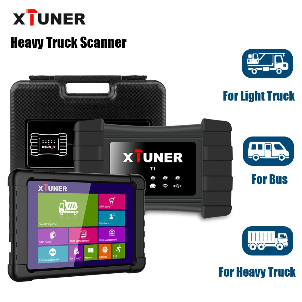 Xtuner T1 OBD2 сканер тяжелых грузовиков HD ODB2 OBD 2 Автомобильный для автобуса