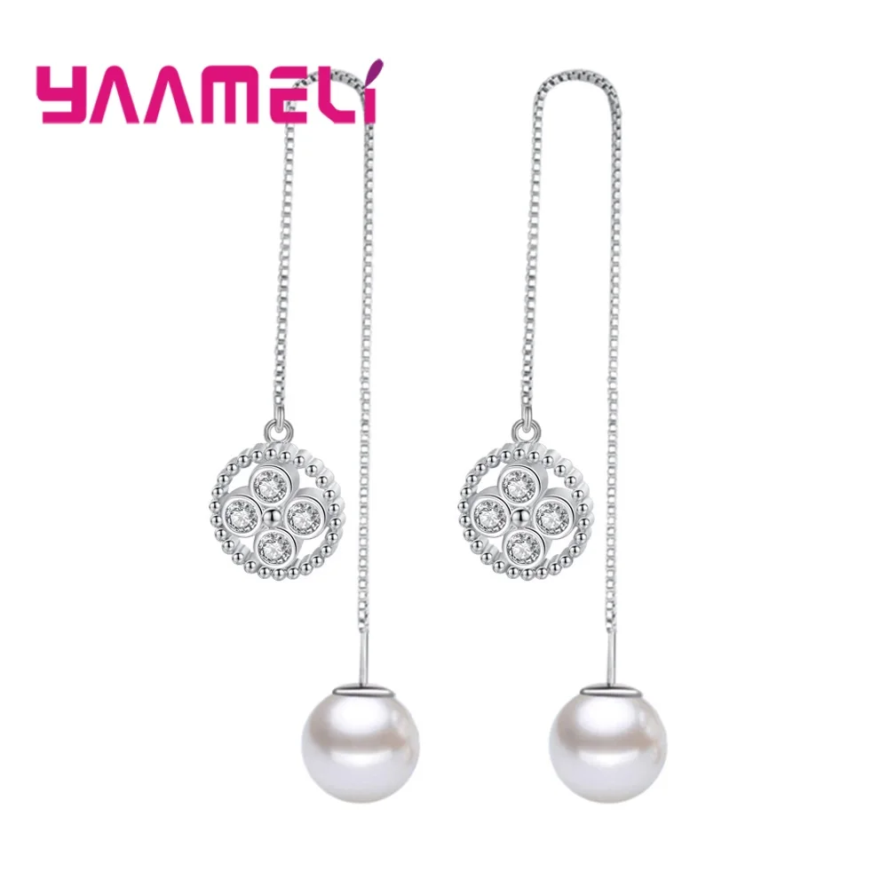 

Vogue 3 Models 925 Sterling Silver Earrings for Women Girls Sparkling AAAAA Cubic Zircon Stone Paved Bridal Jewelry for Brides