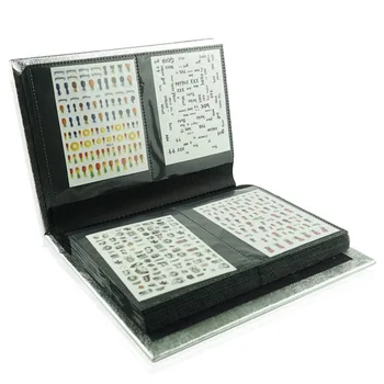 

1pc 120 Sheets 3D Nail Sticker Water Decal Collecting Albums Storage Holder Nail Art Display Showing Book Container Tool
