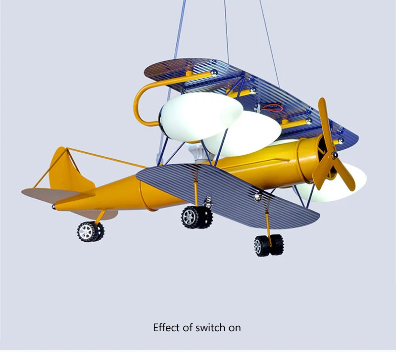 Kids Room Lamp For Children Chandelier E27 Airplane Hanging Lamp Light Kids Room Led Light Children Bedroom Lighting