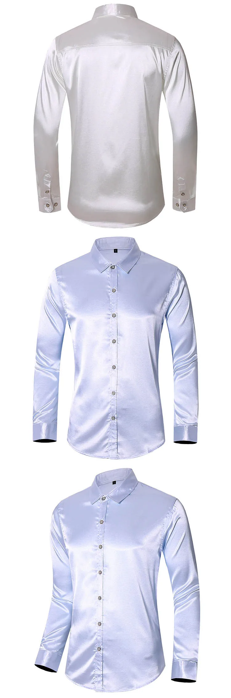 Camisa manga longa luxuosa para casamento, 45kg-120kg,