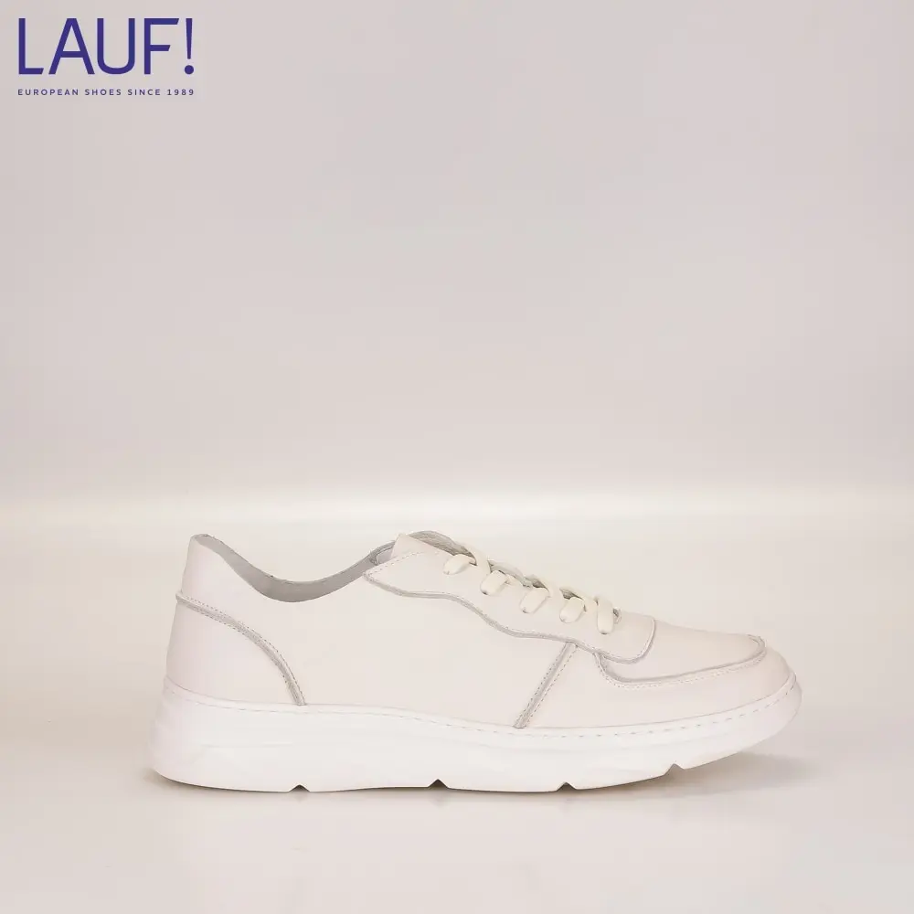 Кроссовки мужские S202015-1C (C01907-10) Lauf! натуральная кожа белый | Обувь