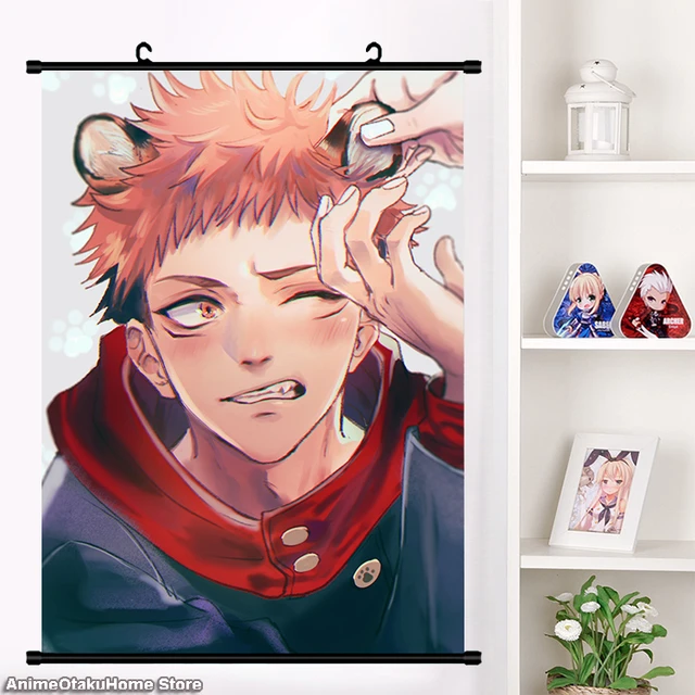 Pôster de parede Jujutsu Kaisen Gojo Satoru Fushiguro Megumi HD impresso  Decoração de rolagem para crianças, adolescentes, adultos e fãs de animes  40 x 60 cm GAYILA