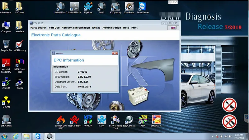 

201907 for BMW ICOM/ICOM A2/ICOM A3/ICOM NEXT Software 500GB HDD or 512GB SSD for BMW ICOM ISTA/D (4.18.14) ISTA/P(3.66.0.200)