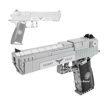 

Fit Technic Series Gun Handgun Pistol Can Fire Bullets Set Desert Eagle DIY Model Building Blocks Toys For Kids Boys Gifts