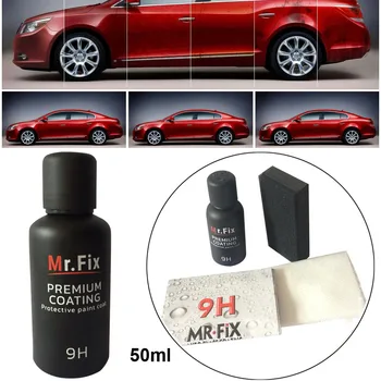 

50ML Car Wax 9H Auto Oxidation Liquid Ceramic Coat Super Hydrophobic Glass Coating Set chang li car