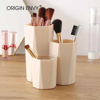 

ORIGIN ENVY 3 Lattices Cosmetic Make-up Brush Storage Box Makeup Nail Polish Cosmetic Holder Make Up Tools Pen Holder Rack Table