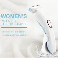 

Electric Shaver for Women IPX7 Waterproof Painless Hair Removal Suitable for Whole Body Rechargeable Bikini Trimmer with Stand