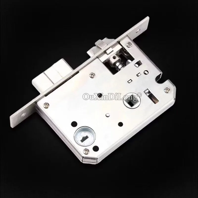 

1PCS 50x50 Fingerprint Lock Body,Stinless Steel Panel ,5050 Indoor Wooden Door Lock Body Lock Margin 50 Center Distance 50 GF247