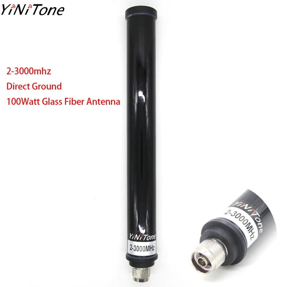 YiNiTone GRA-3000M Wideband 2-3000MHz Full Band FRP Fiberglass Hackrf One type N Antenna