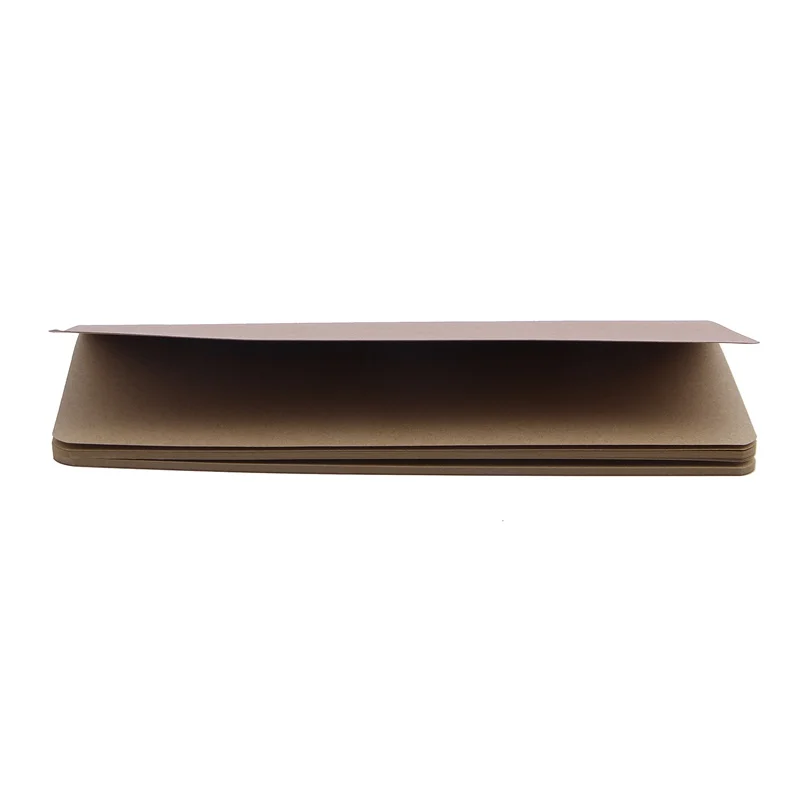 Kraft paper Notebook Blank Notepad Book Vintage Soft Copybook Daily Memos 210*110mm Brown Kraft paper Notebook Blank Notepad Book Vintage Soft Copybook Daily Memos 210*110mm Brown