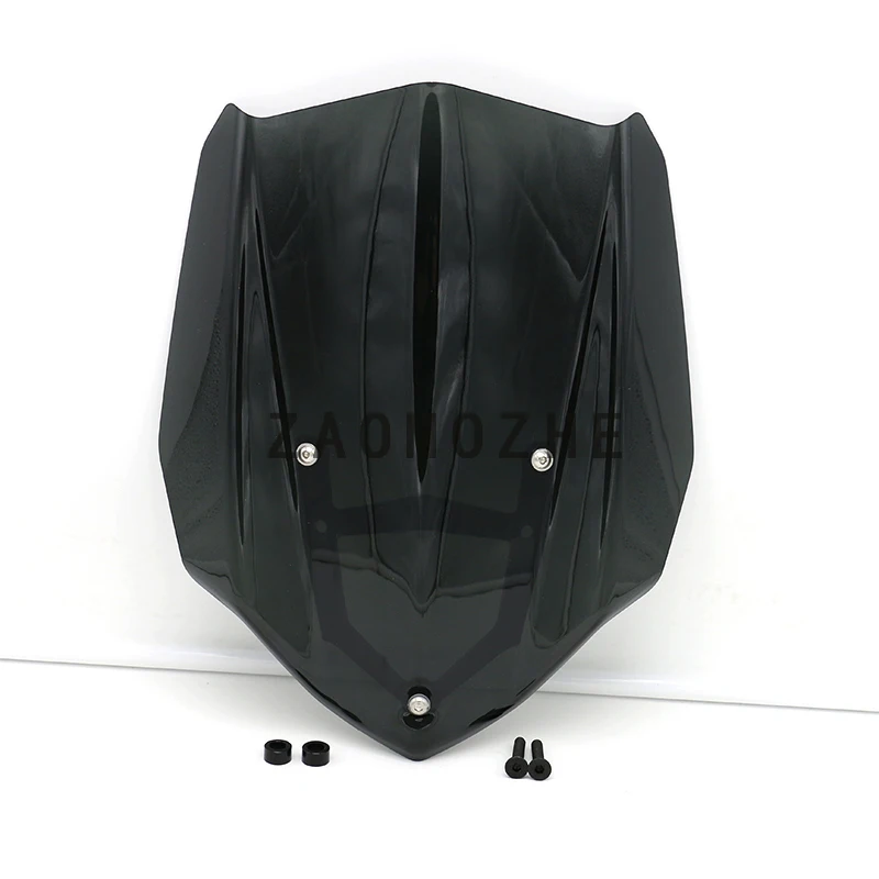 Moto Sport, Touring Racing лобовое стекло щиток для ветрового стекла экран с монтажным кронштейном для Yamaha MT 03 MT-03 MT03 - Color: Black