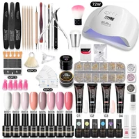 ROSALIND Manicure Set Professional Gel Vernis Semi Permanent Nail Kit With Lamp Nail Tool Kit For Nails Art Gel Nail Polish Set 1