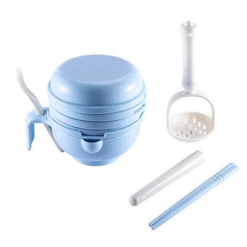 

Food Grade PP Baby Complementary Feeding Set Grinding Safety Bowl Toddler Food Factory Smashing Tool