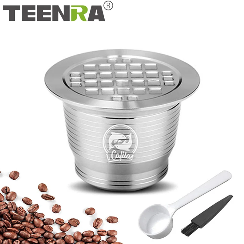 TEENRA из нержавеющей стали Nespresso капсулы многоразового использования кофе фильтр