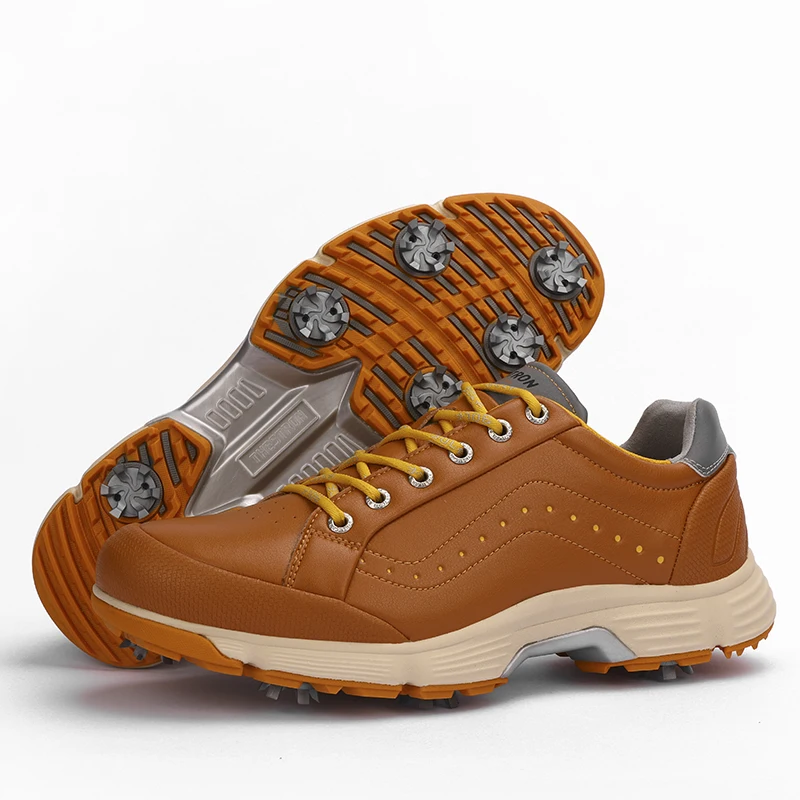 Men's Waterproof Golf Shoes Spiked Comfort Golf Shoes for Men