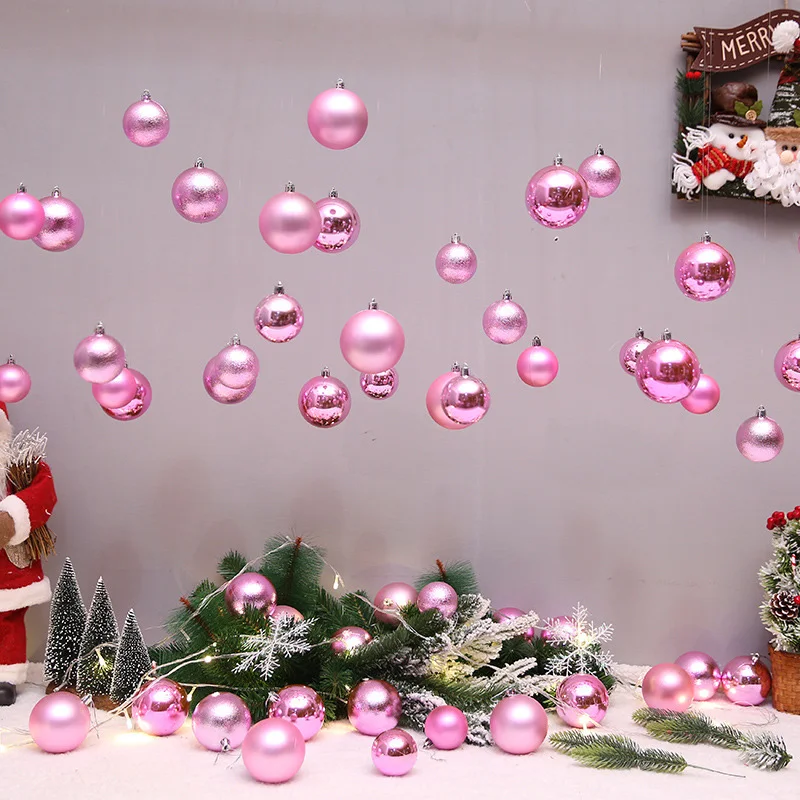 Strongwell 24Pcs Christmas Tree Ball Decoration For Home DIY Xmas Birthday Wedding New Year Baubles Ball Hanging Decoration Part