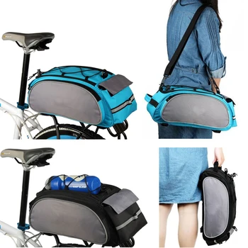 

Waterproof Bicycle Bag Bicycle Bag Multifunction 13L Bike Tail Rear Bag Saddle Cycling Bicicleta Basket Rack Trunk Bag Shoulder