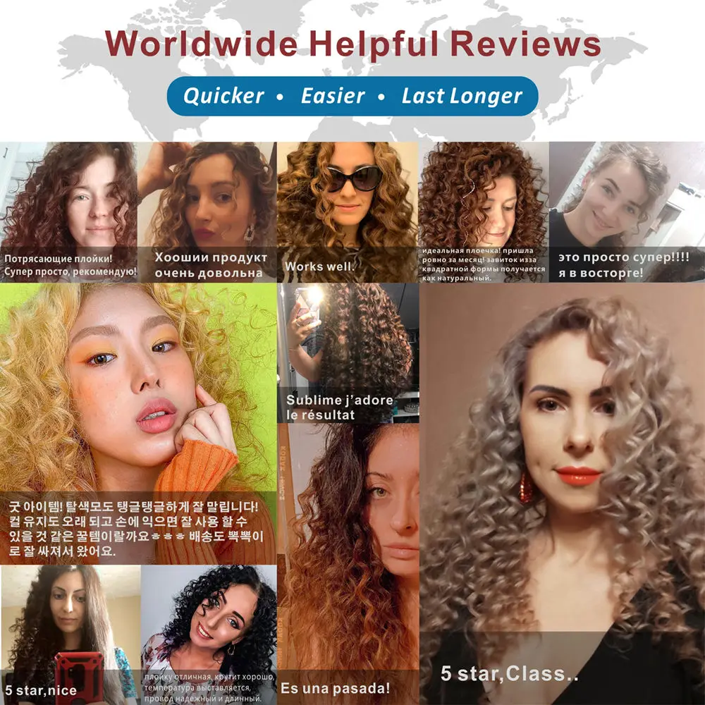 Hair Curler Hair Iron 9mm Super Slim MCH Tight Curls Chopstick Wand Ringlet Afro Hair Curler Curling Iron