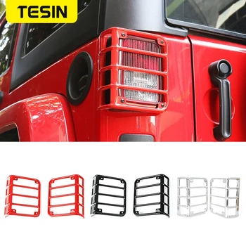 

Car Lamp Hoods for Jeep Wrangler JK 2007-2017 Metal Car Tail Light Cover Protect Rear Lamp Cover Decoration Exterior Accessories