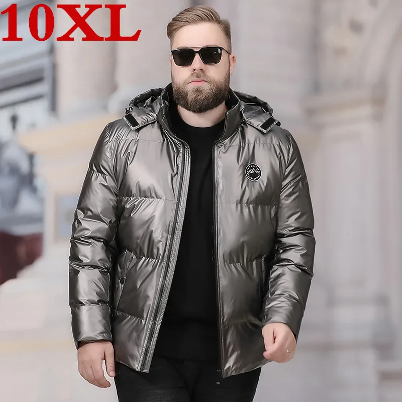 10XL9XL 8XL большой размера плюс теплая зимняя куртка мужская брендовая одежда мужское хлопковое осеннее пальто Качественная мужская парка