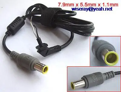 

DHL/EMS 20PC 7.9MM X 5.5mm X 1.1MM DC Power Plug Male Cables for Notebook Laptop Charger -A8