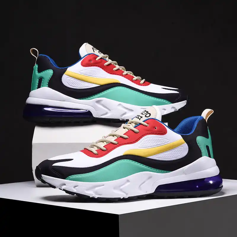 multicolor sports shoes