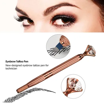 

Diamond Embroidered Eyebrow Manual Pen Manual Eyebrow Pencil Permanent Eyebrow Lip Embroidery Makeup Tool