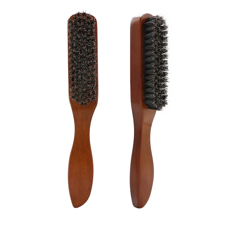 

Beard Shaving Tool Solid Wood Handle Bristle Hair Brush Massage Beard Brush Hair Styling Sweeping Wood Baber Hair Brush Supplies