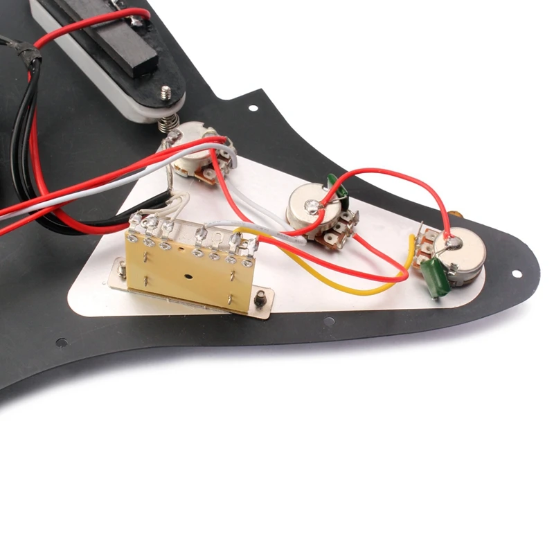 Черный цветок Sss загружен Prewired Pickguard Scratchplate цепи в сборе для электрогитары