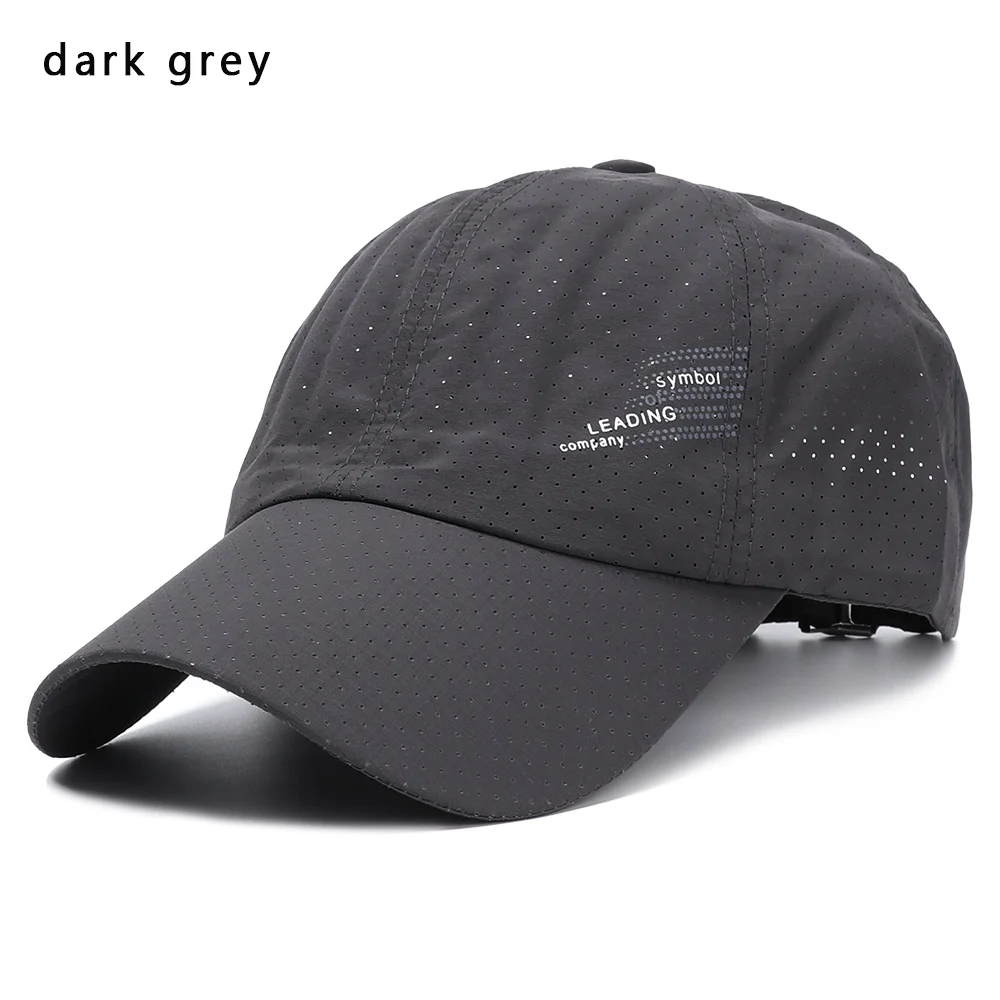 dark gray 1 шт., модная дышащая прочная новинка, женская и мужская сетчатая Кепка для отдыха, солнцезащитная Кепка, модные аксессуары, бейсбольная кепка для гольфа - Цвет: dark gray