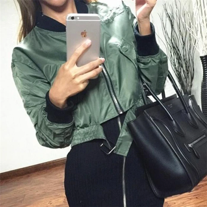 Осень стиль модная короткая женская куртка пальто AliExpress