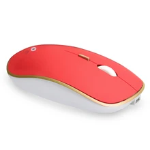 Перезаряжаемая Беспроводная Бесшумная мышь USB оптическая эргономичная игровая мышь компьютерная мышь для ноутбука Apple Mac