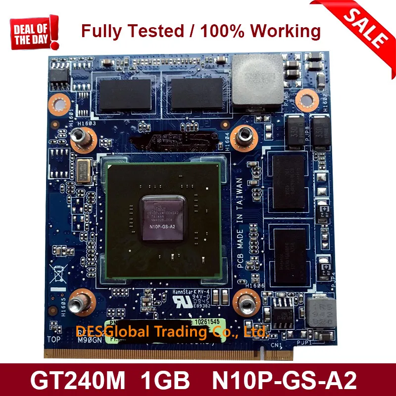 

For ASUS M90GN C90P C90S M60J GT 240M GT240M N10P-GS-A2 1GB DDR3 VGA Graphic Video Card 100% Working