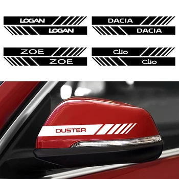 

2PCS Car Rearview Mirror Stickers for Renault DACIA Duster Megane Scenic Logan Loguna Zoe Koleos Fluence Sandero Captur Kadjar