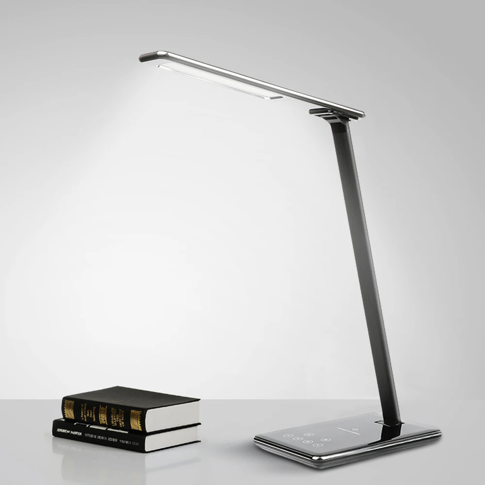 Skup Lampa stołowa led 2 w 1 QI bezprzewodowe biurko do ładowania lekka kreatywna ochrona oczu wielofunkcyjne światła do czytania do ładowania mobilnego
